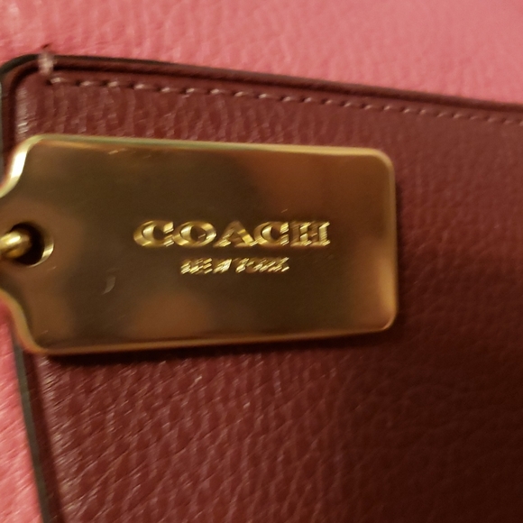 Coach Pink and Brown Satchel - Picture 3 of 12